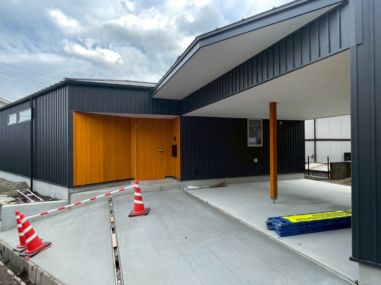 別府市 三角地を活かす平屋 －現場の様子－ | 大分・別府で木の家を